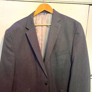 Gray suit jacket by Perry Ellis. 50R